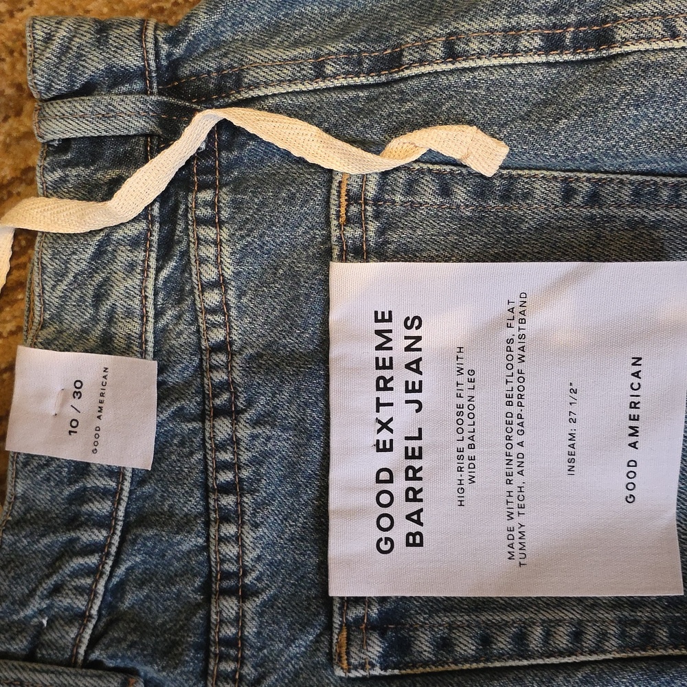 Good American Good Extreme Barrel Jeans Multiple Sizes 4, 14 - Picture 5 of 15